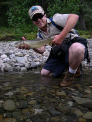 Andy with an Alberta Bull Trout